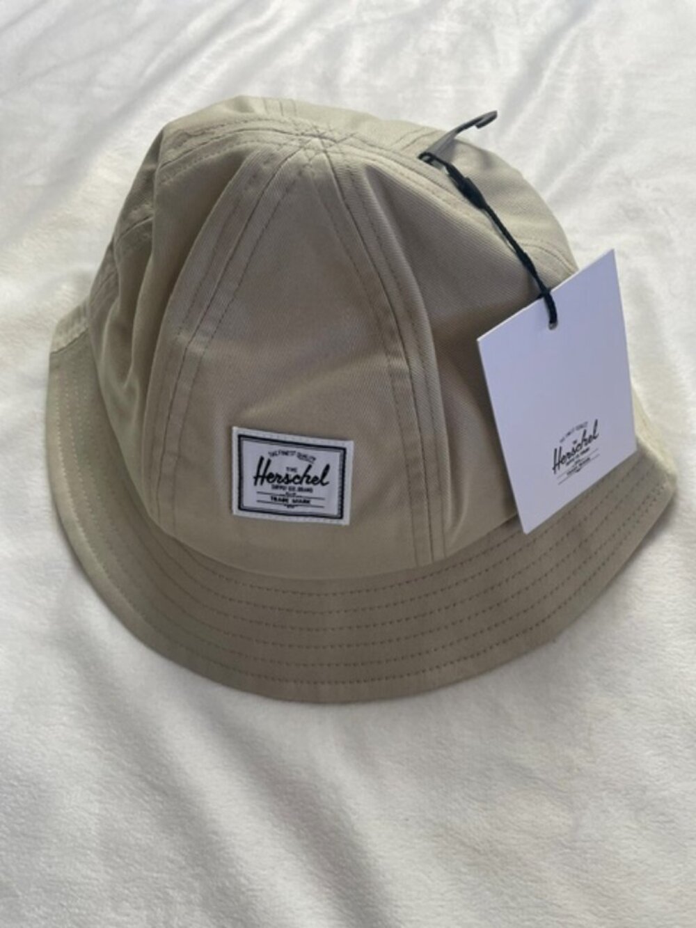 NWT Herschel Supply Co. Henderson Bucket Hat, Light Pelican Color, Size S/M